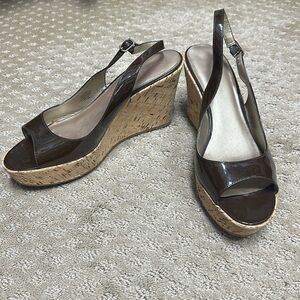 Marc Fisher open toe wedges